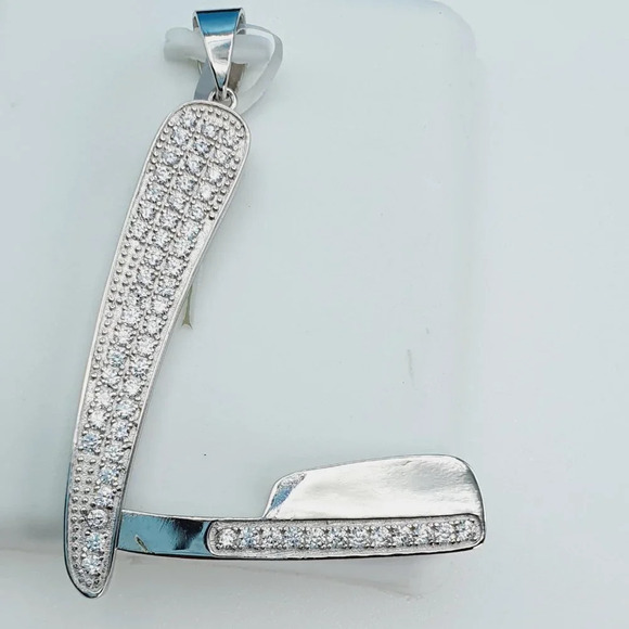 "925 Sterling Silver Cubic Zirconia Pendant, UU1P6A6061 - Picture 5 of 10